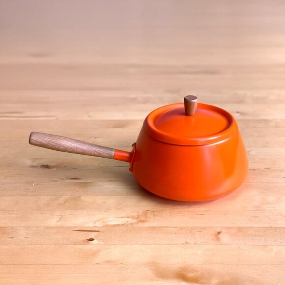 Vintage Classic Danish MCM Fondue Pot Orange - Picture 6 of 6